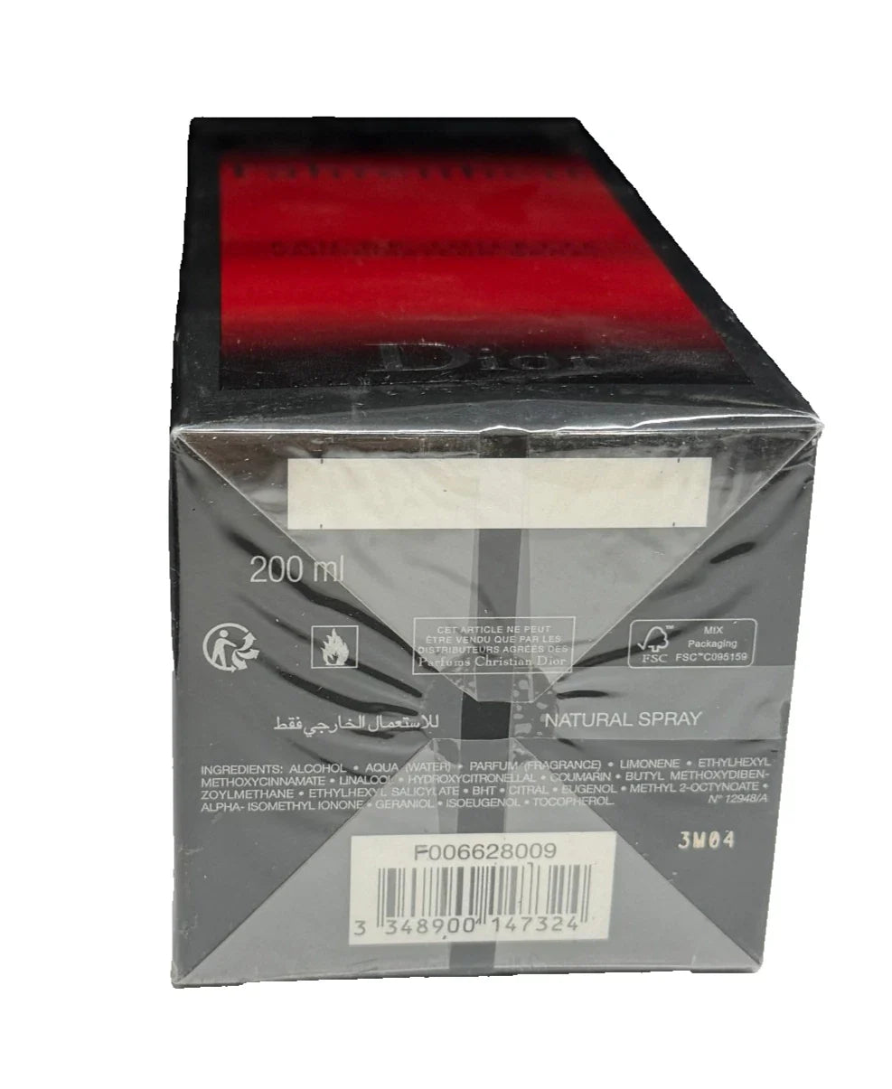 Dior Fahrenheit Eau De Toilette Spray for Men 6.8 oz / 200ml – New in Sealed Box